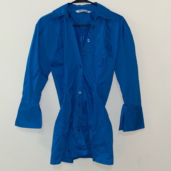 Zara Button Down Dress - Picture 1 of 3